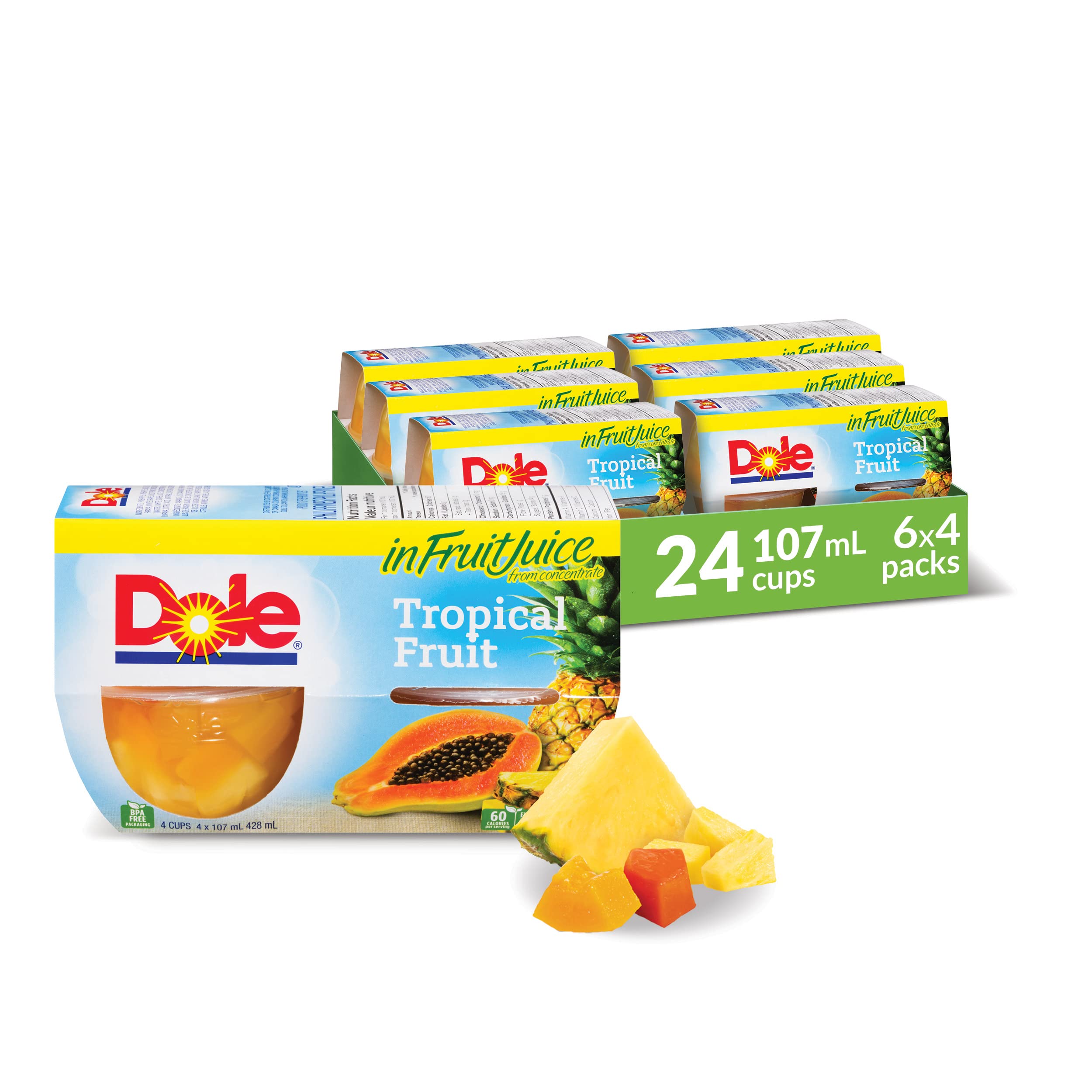 その他 Dot-Ko - Apple #9903:MF UR Dole Fruit Bowls Tropical Fruit in Juice, Healthy School Snacks